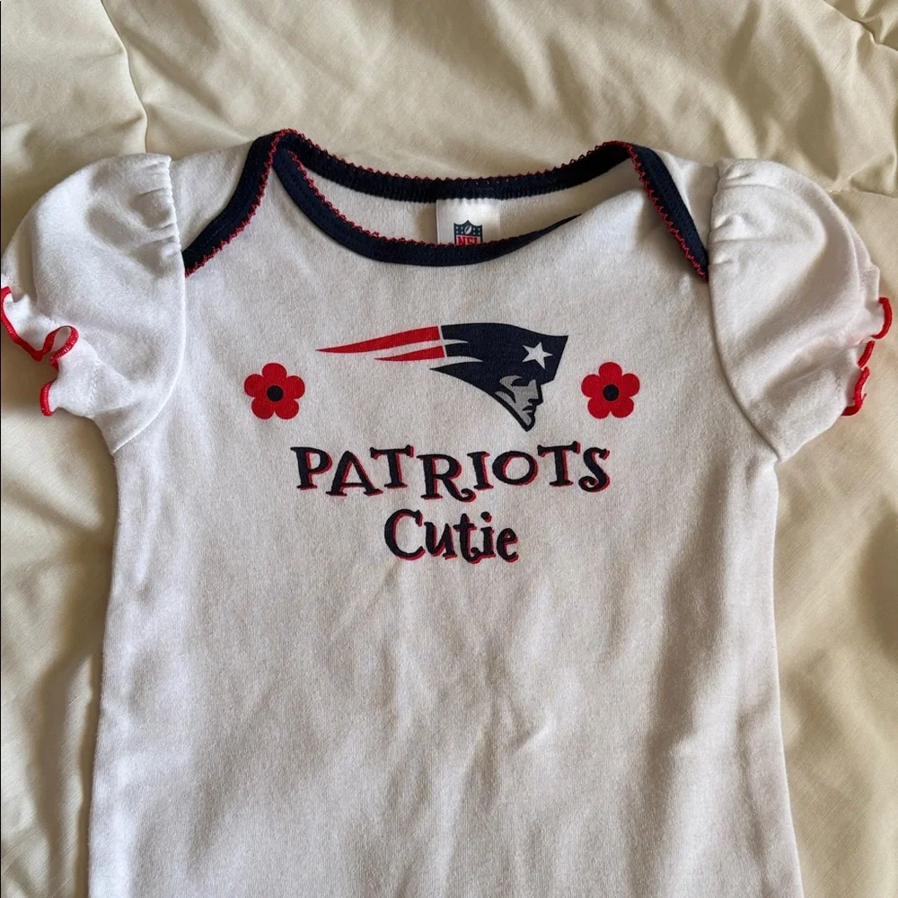 New England Patriots Baby Onesies Set Lot 18 Months